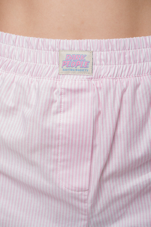 Short Stripes Dark People Pink/ White