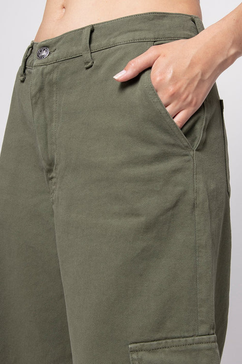 Pantalón Cargo Wide Leg Army