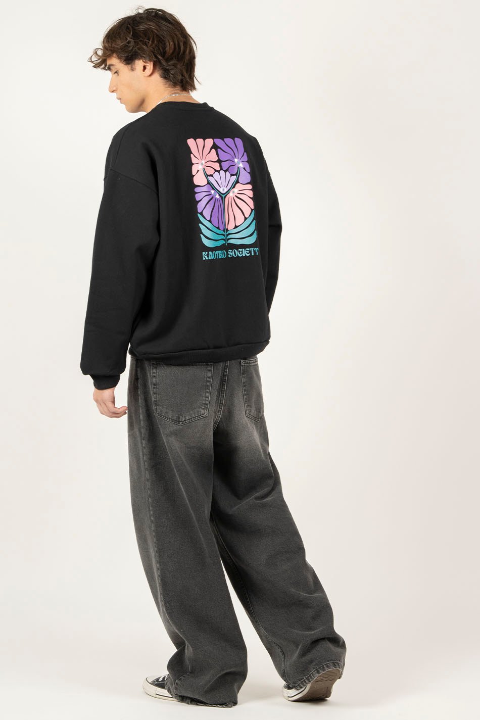 Sudadera Flowers Eye Black