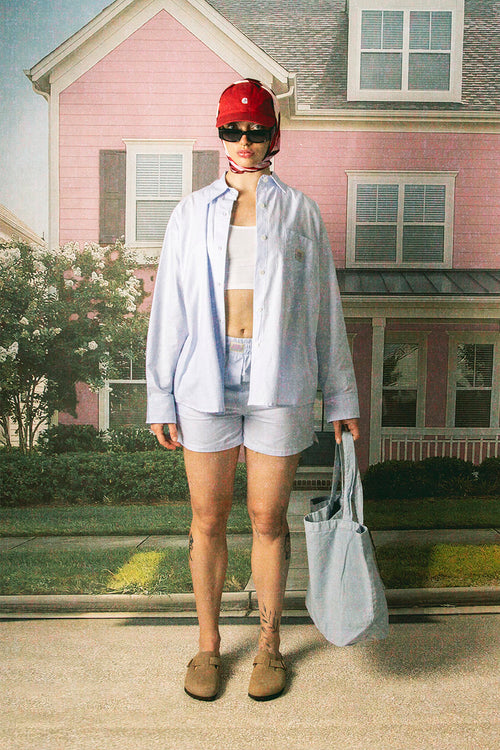 Camisa Stripes Dark People Blue/ White