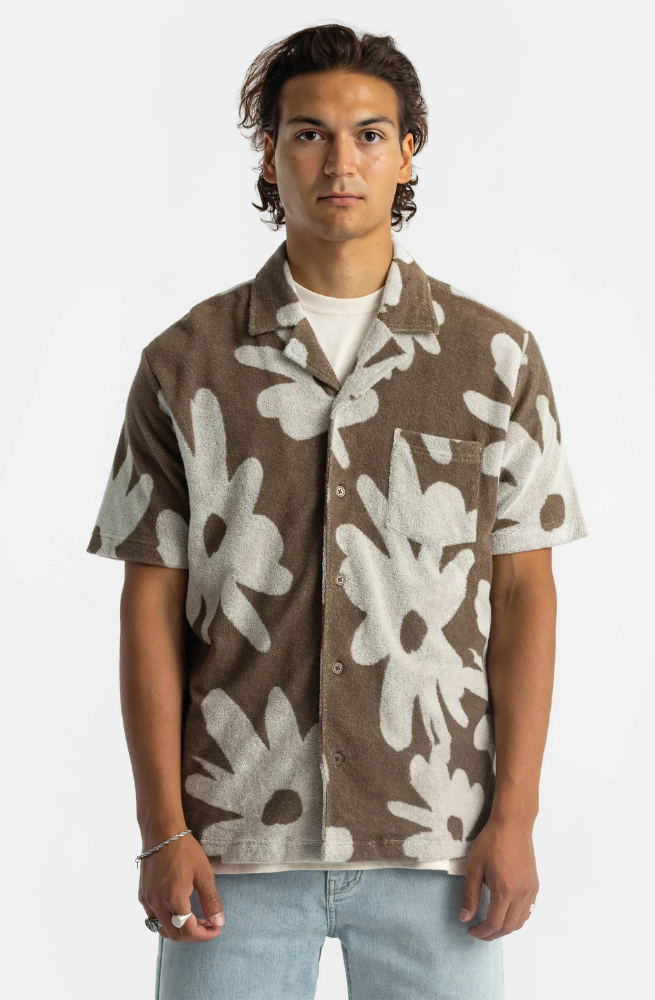 3919 SHIRT S/S BROWN