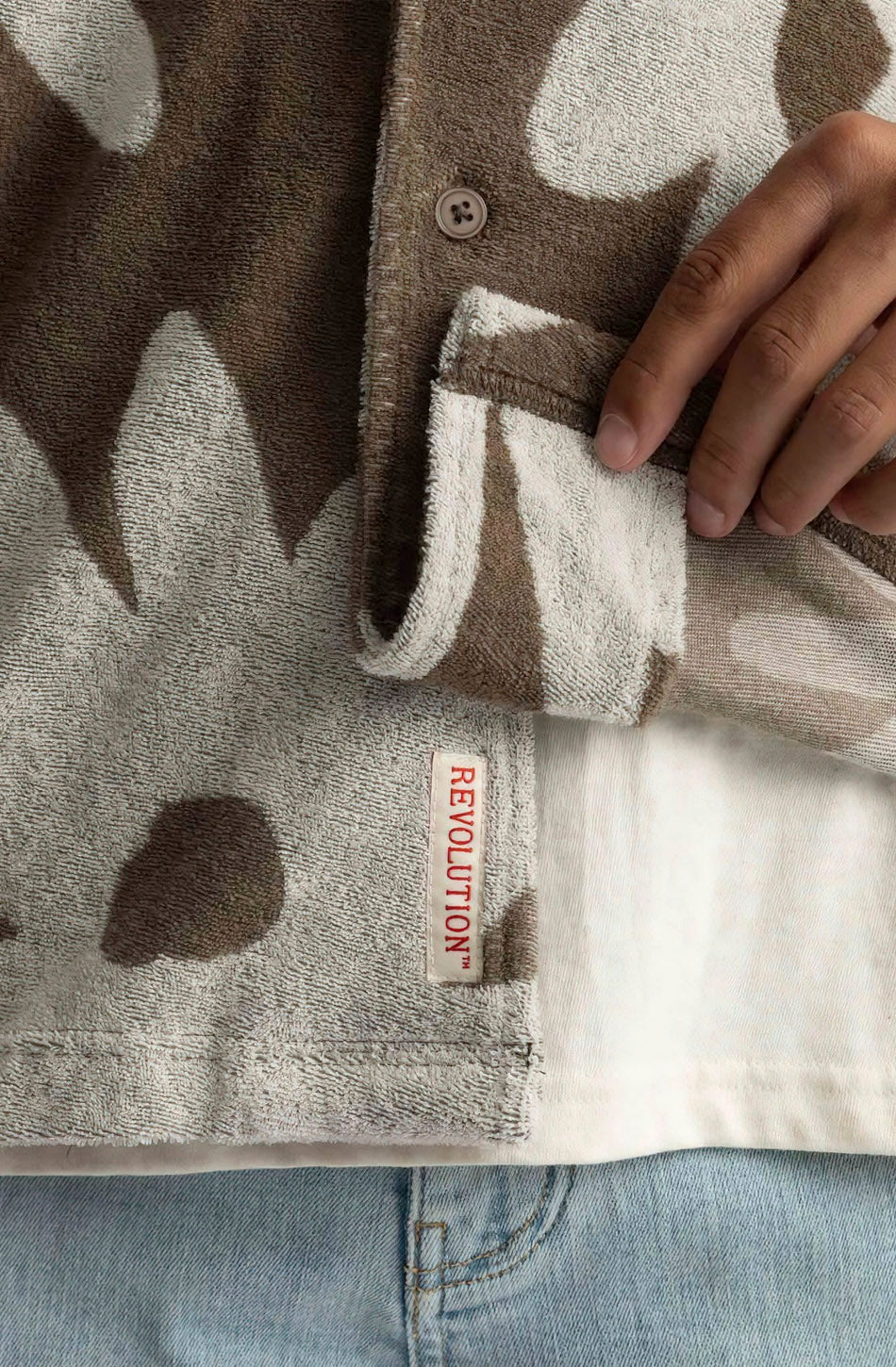 3919 SHIRT S/S BROWN