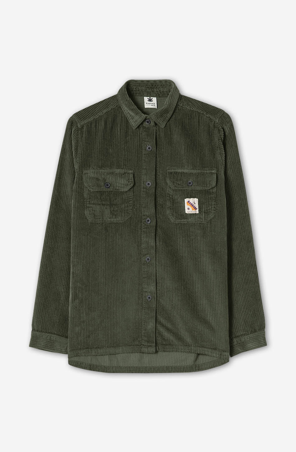 Camisa Corduroy Minimal Kaki