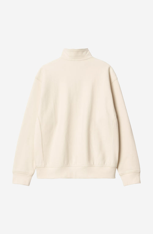 Carhartt WIP Half Zip American Script Sweatshirt Natural