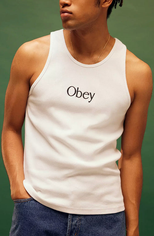 Tank Top Obey Rosemont White