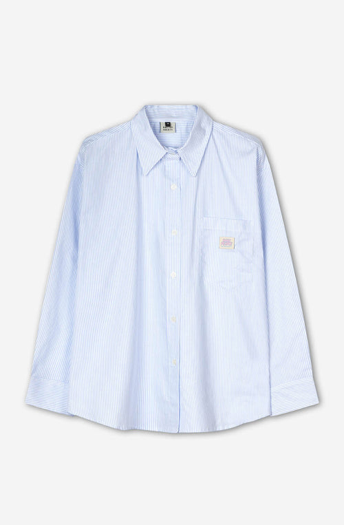 Camisa Stripes Dark People Blue/ White