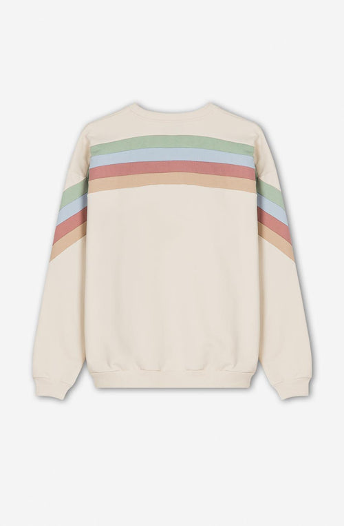 Sudadera Walker Bone/ Palid Green