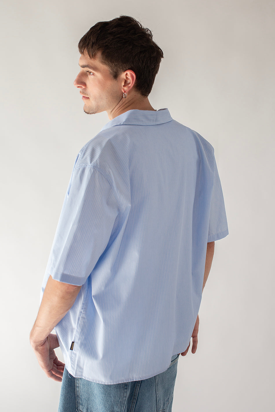 Loui Heart Blue/White Stripes Shirt