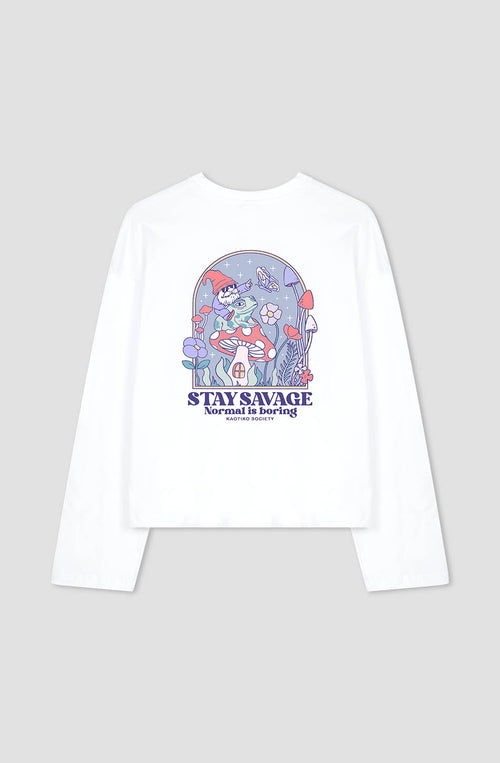 Camiseta Stay Savage White