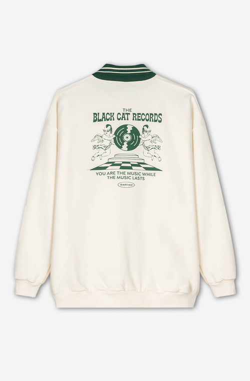 Sudadera The Black Cat Angels Ivory/ Green