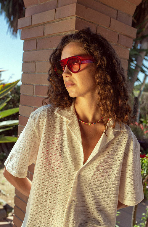 Camisa Crochet Ivory