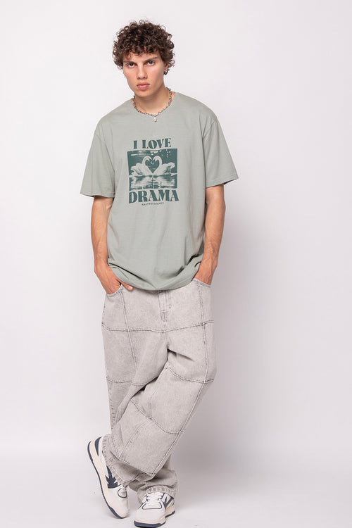 Camiseta Washed Swans Green