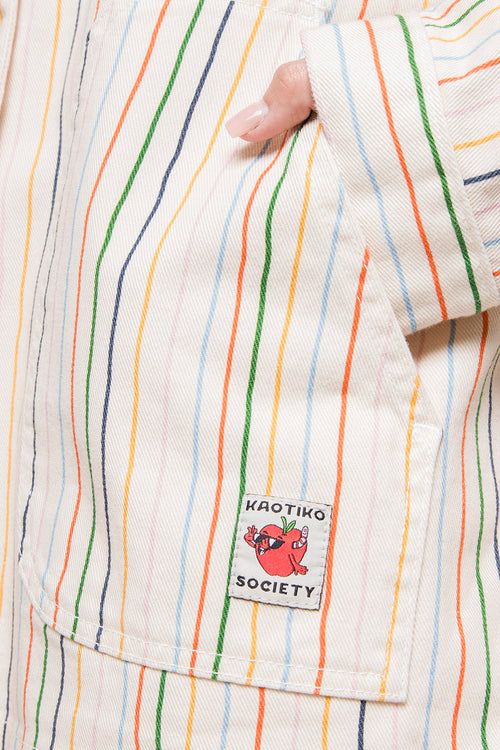 Chaqueta Multi Stripes Apple Ivory