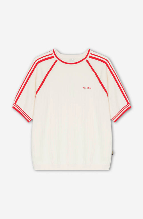 Camiseta Vintage Ivory/ Red