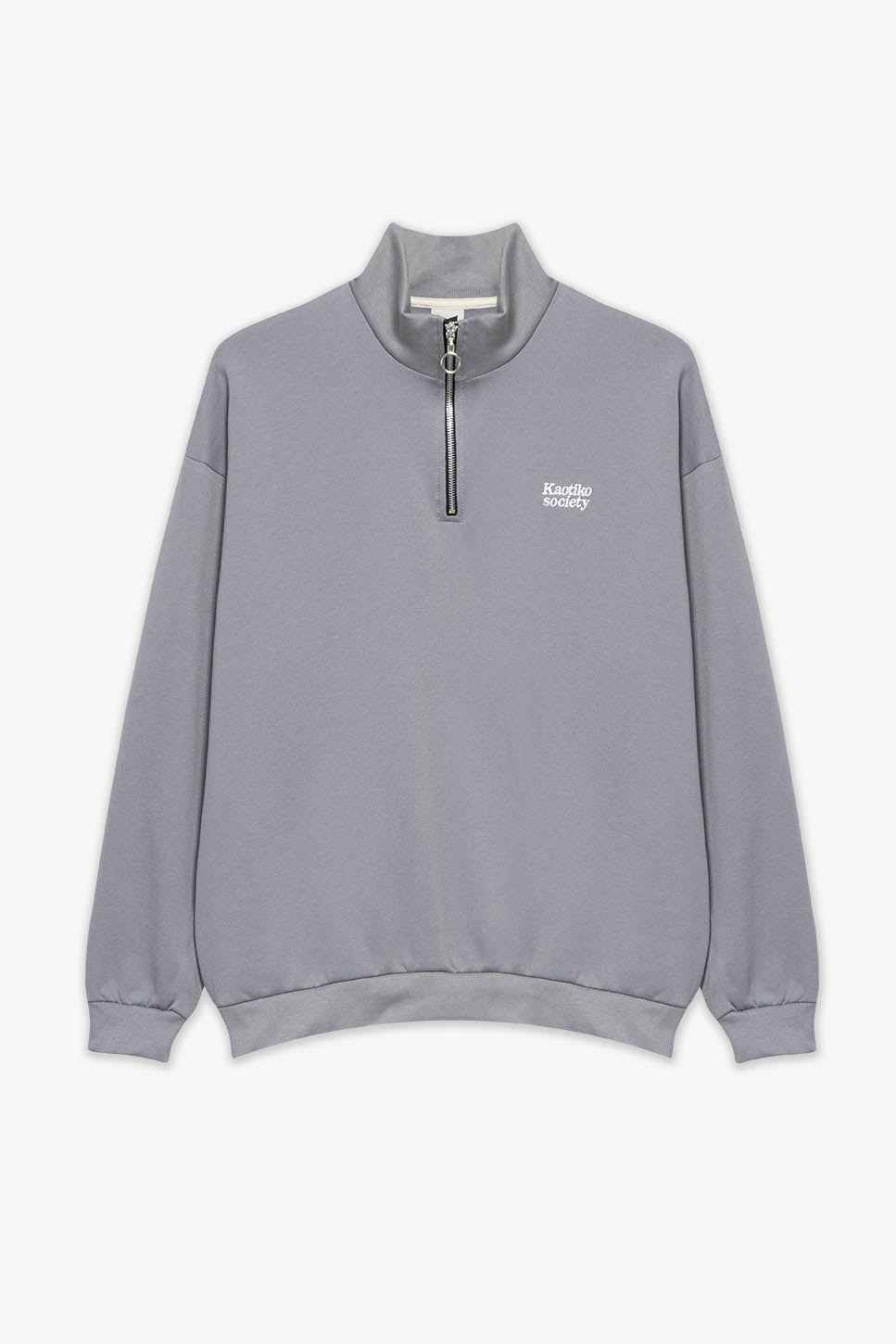 Sudadera Half Zip Kaotiko Society Palid Blue