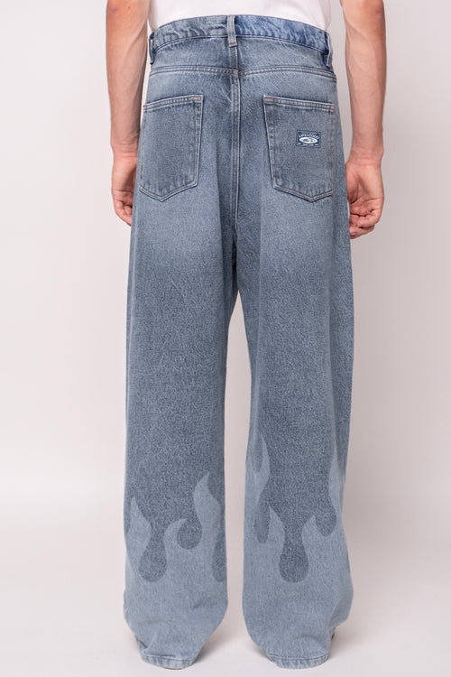 Pantalón Laser Denim Flame