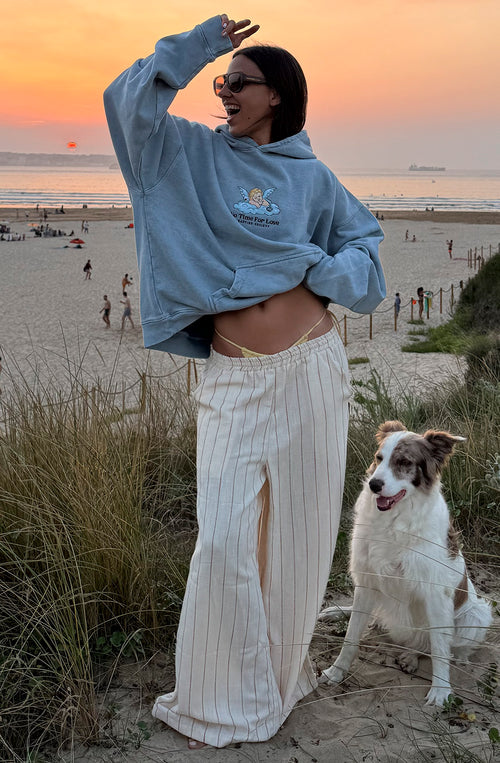 Pantalón Baracoa Stripes Ivory/Burgundy