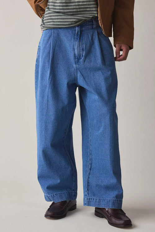 Pantalón Obey Oliver Denim Pleated Light Indi