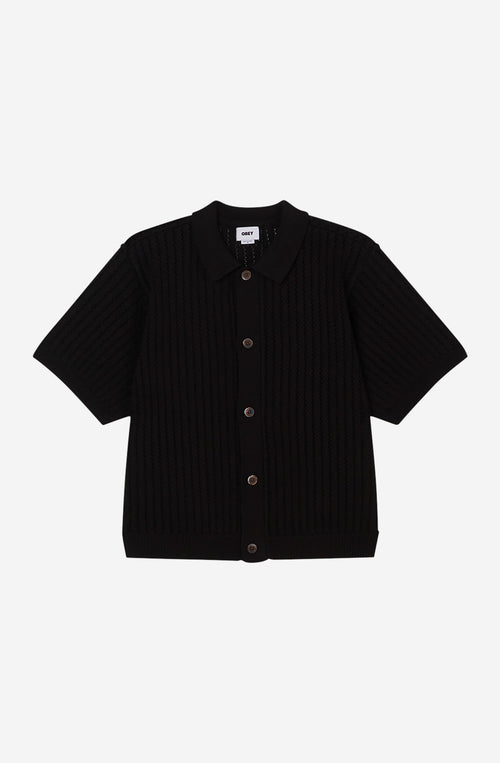 Obey Dez Sweater Digital Black Shirt