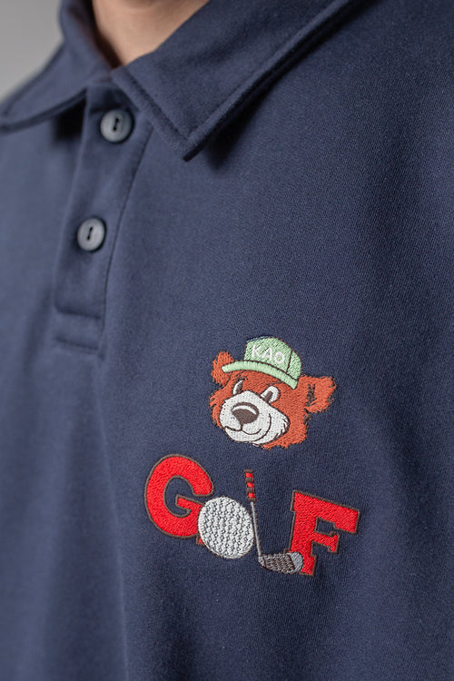 Sudadera Button Bear Golf Club Navy