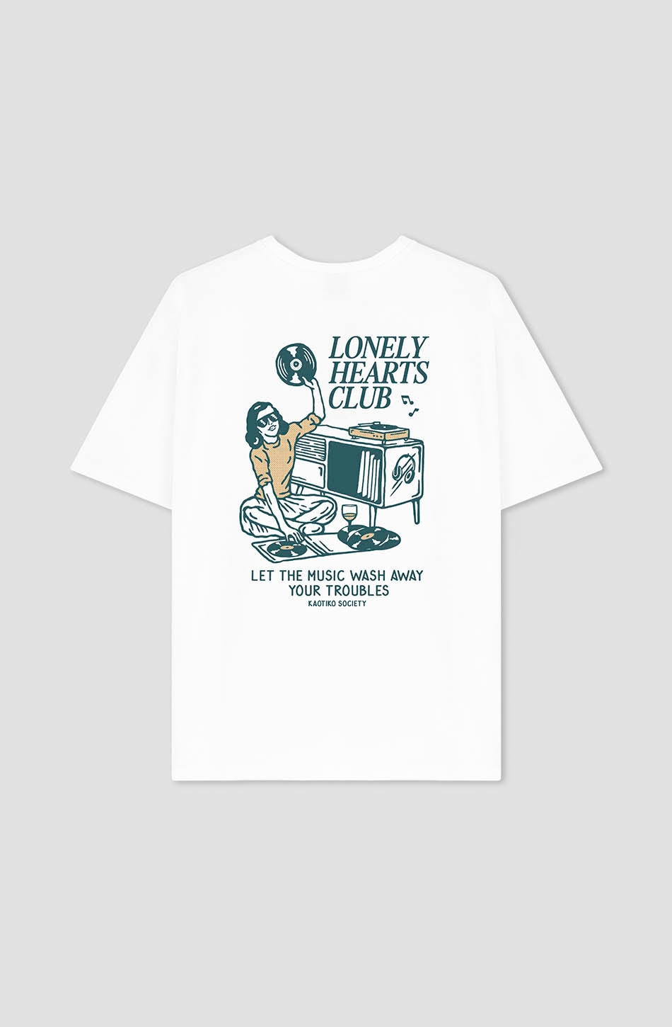 Lonely Hearts Organic Cotton White T-shirt