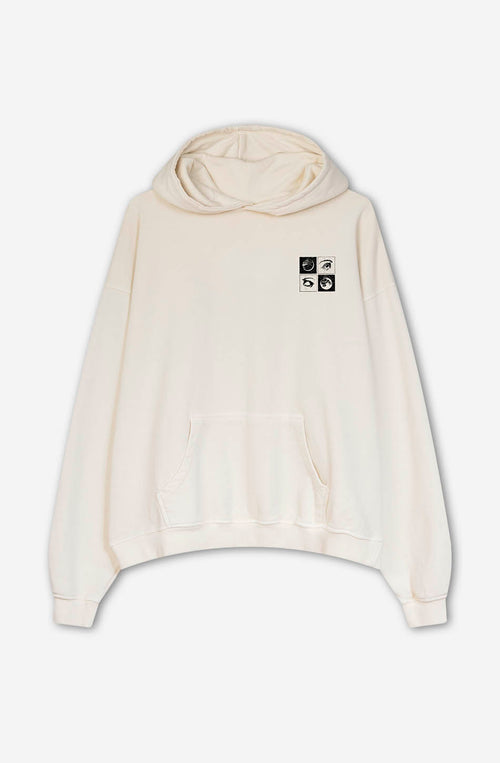 Sudadera Washed Phases Eyes Bone