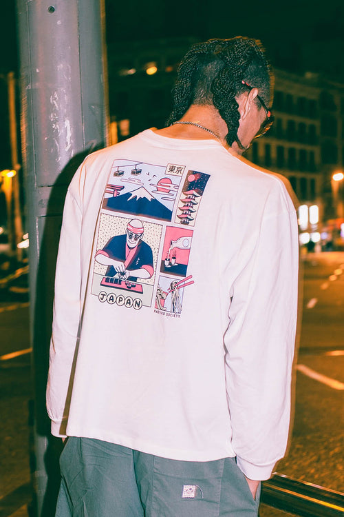 Camiseta Japan Life Organic Cotton White