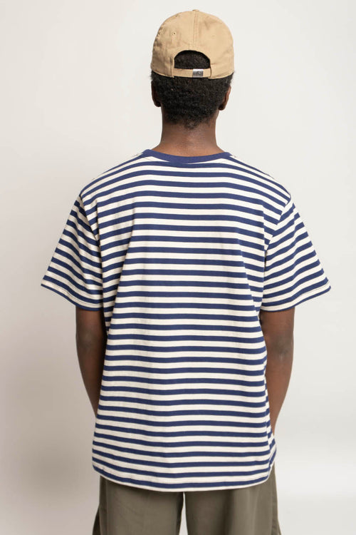 Camiseta Stripes Bear Navy Ivory