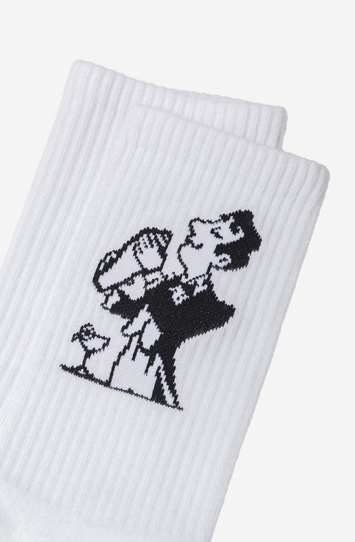 Cocktail Man White Socks