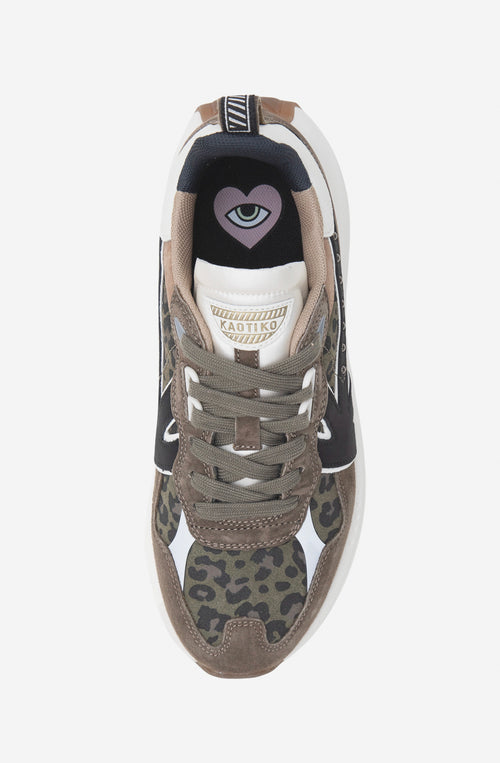 Kaotiko Detroit Glam Khaki Sneakers