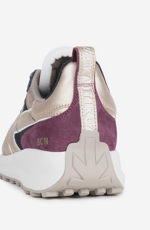 Kaotiko Glam Dark Mauve Sneakers