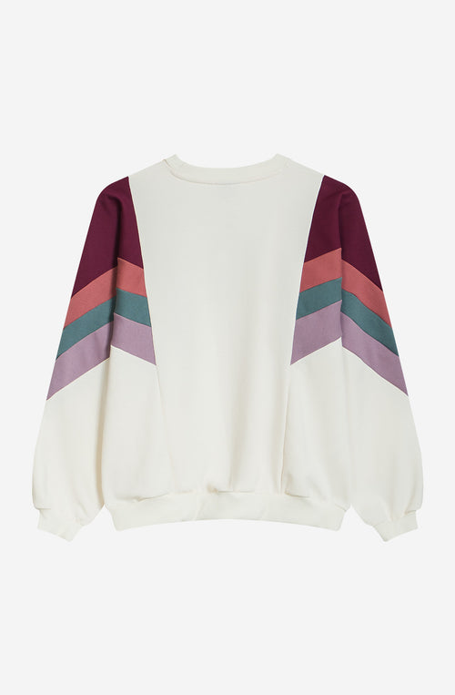 Sudadera Ginger Ivory/ Wine/ Burgundy