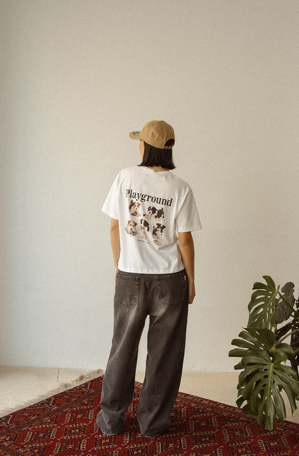 Camiseta Washed Naughty Puppies White