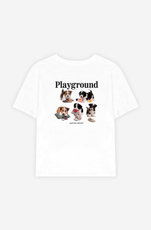 Washed Naughty Puppies White T-shirt
