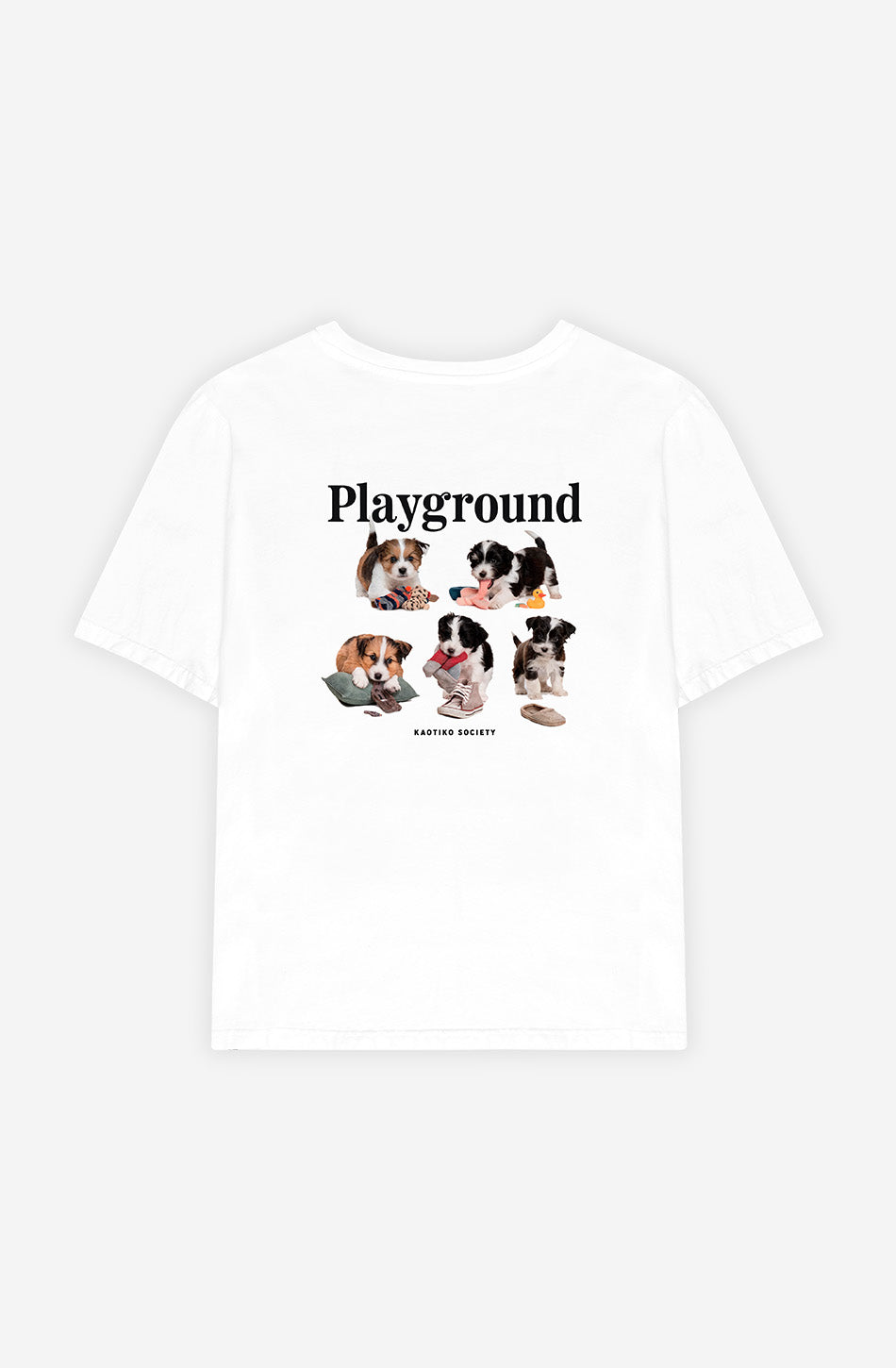 Camiseta Washed Naughty Puppies White