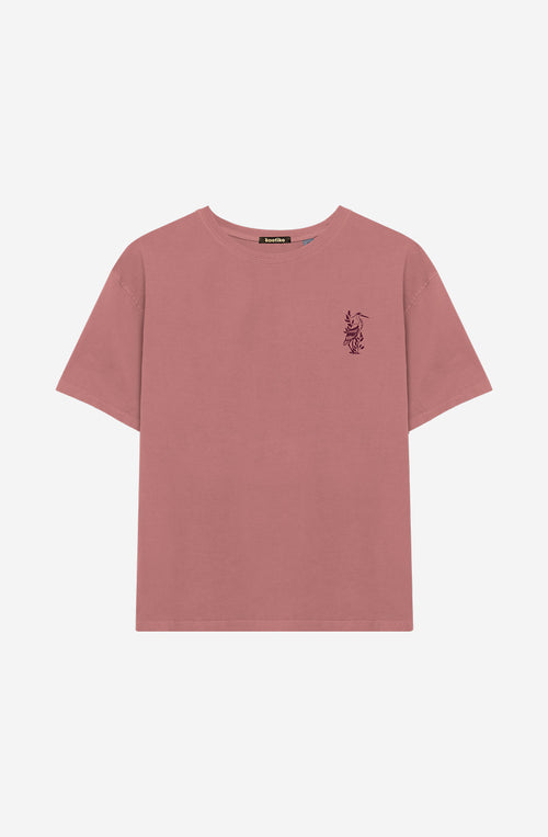 Camiseta Washed Lotus Burgundy