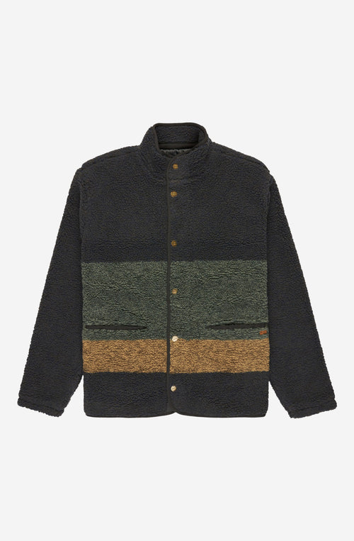 Chaqueta Fleece RVCA Westwood Snap Moody Blue