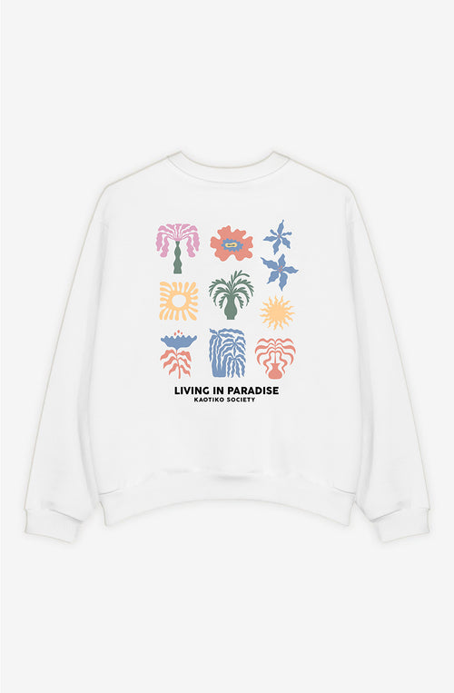 Sudadera Paradise Organic Cotton White