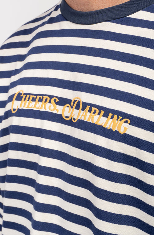 Camiseta Cheers, Darling Stripes Navy
