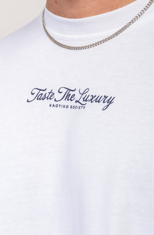 Camiseta Cropped Taste The Luxury White