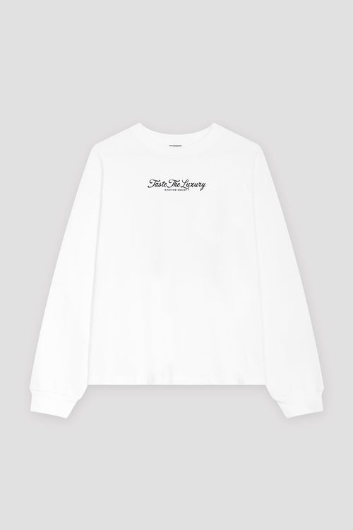 Camiseta Cropped Taste The Luxury White