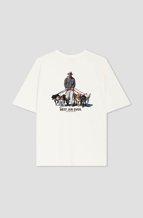 Camiseta Best Job Ever Cotton Organic Ivory