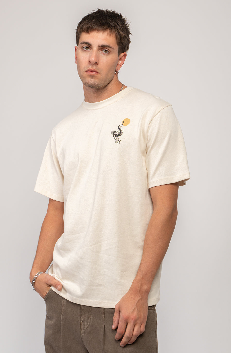 Camiseta Cowgirl Snake Organic Cotton Ivory