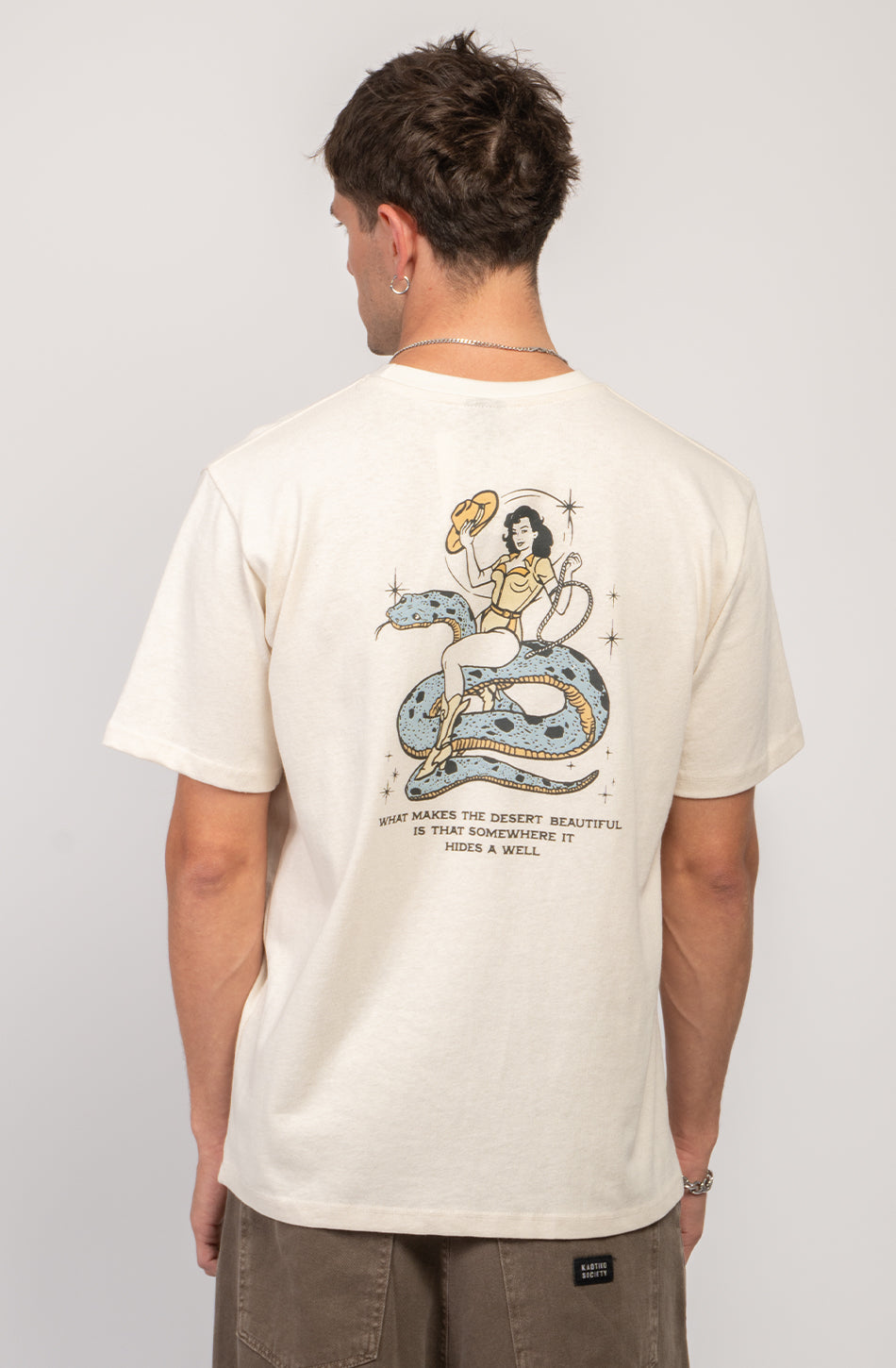 Camiseta Cowgirl Snake Organic Cotton Ivory