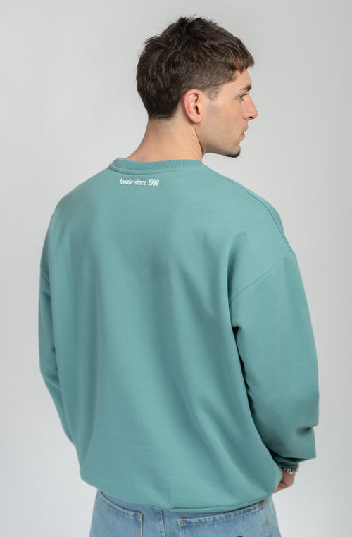 Sudadera Regular Iconic Basil Green