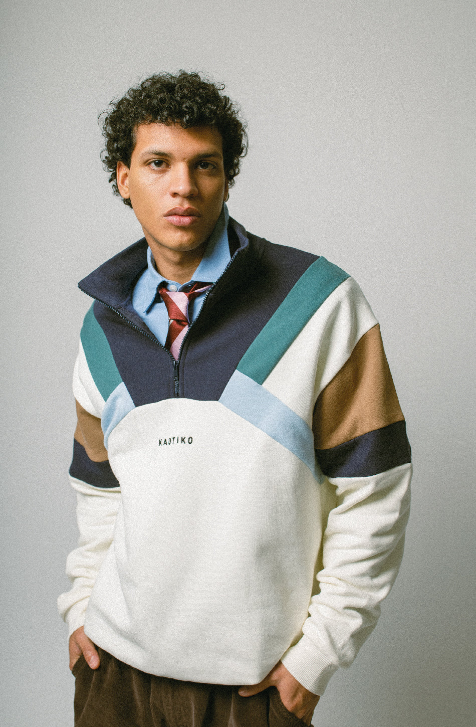 Sudadera Aleck Ivory/Navy