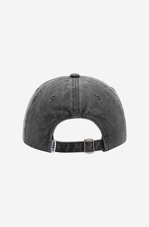 Obey Pigment Bold 6 Panel Pigment Black Cap