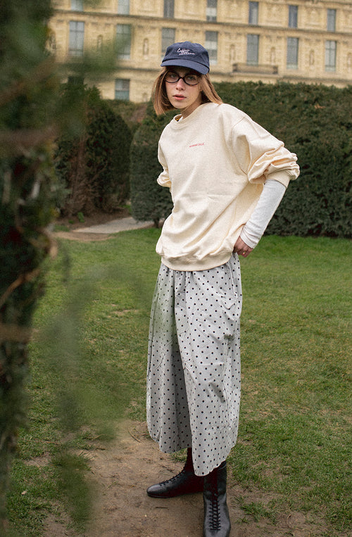 Paris Coffee Ivory Sweatshirt