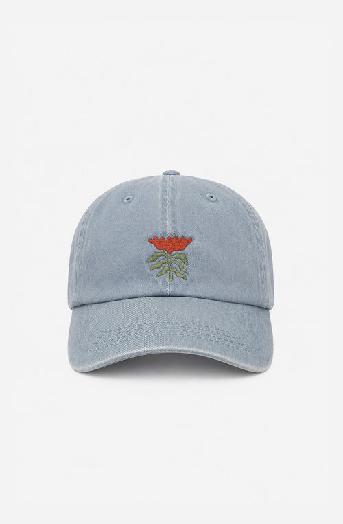 Lily Washed Aquamarine Cap