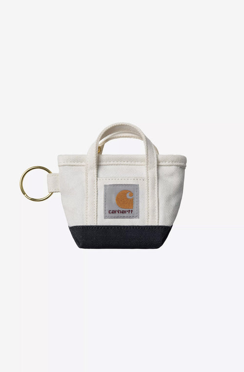 Llavero Carhartt WIP Mini Tote Bag Natural/Blue